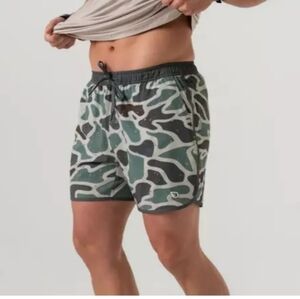 Mens Burlebo Swim Trunks - Duck Camo Size Size 2XL